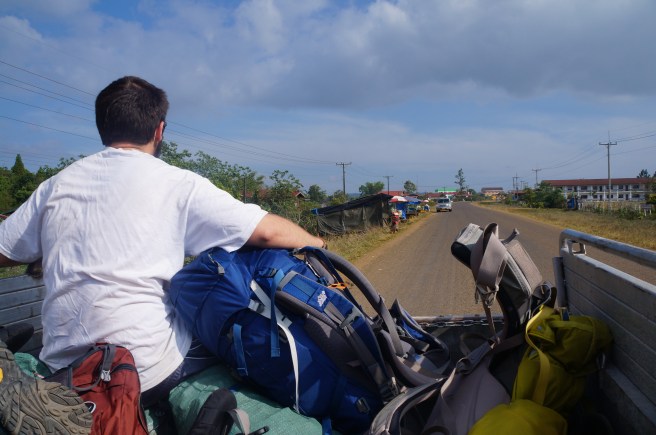 Spense waved at every living thing we drove by...