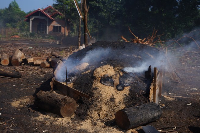 Making charcoal
