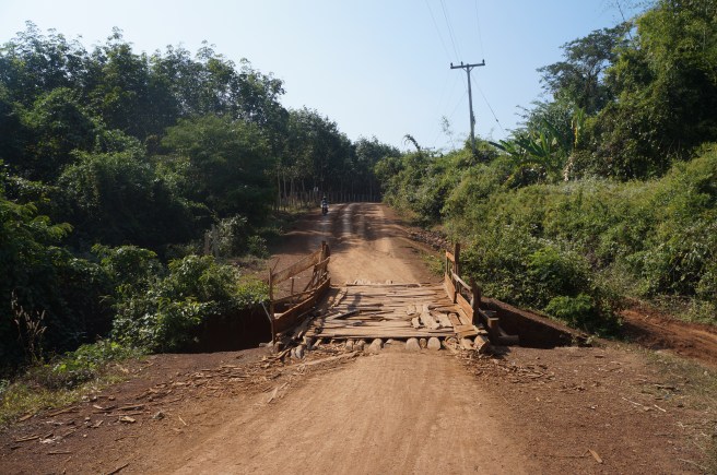 Driving over this bridge was a bit scary